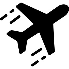Passenger Airplane Fly Icon