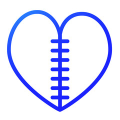 a heart that has been healed blue color style