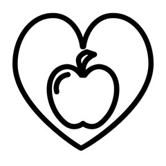 fruit is healthy for the heart line style