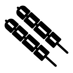 beef satay glyph style