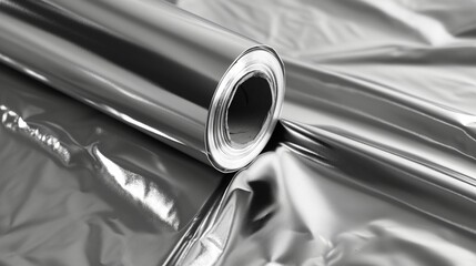 Image of a roll of aluminum foil.