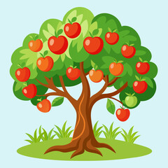 apple tree with apples
