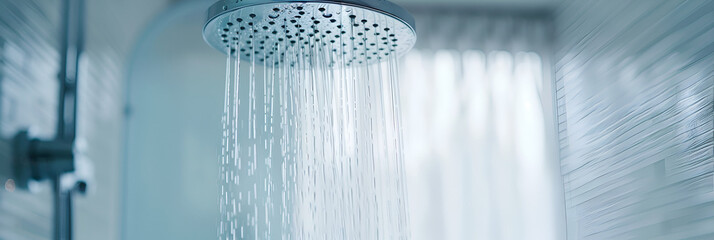  Close-up shower head with running water ,
Technology Home Spa Relaxing Shower