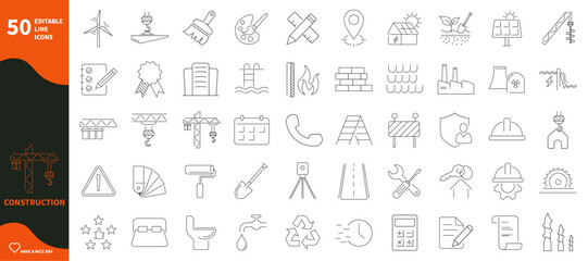 Construction icon. Set of icons for cranes, construction, work, labor safety,...