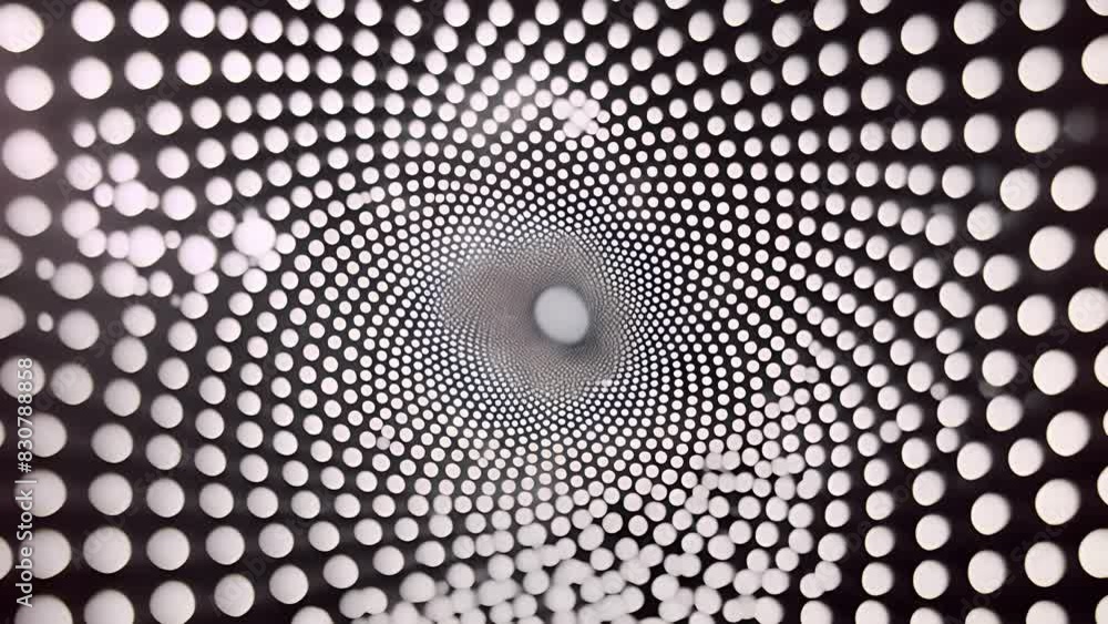 Poster a patterned piece with the repetition and arrangement of dots creating a mesmerizing optical illusio