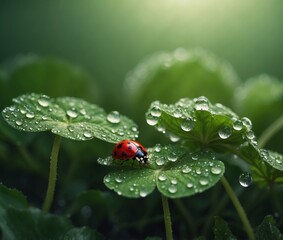 ladybug on grass