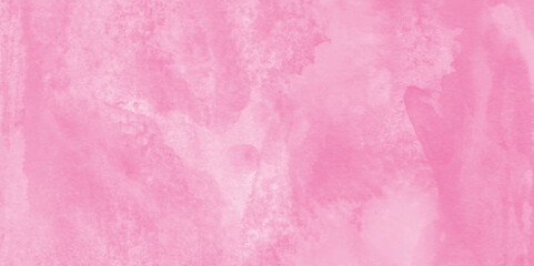 Fantasy pastel Landscape pink sky clouds watercolor background, Sky fantasy pastel pink watercolor hand-painted grunge watercolor background, pink watercolor painted paper texture.