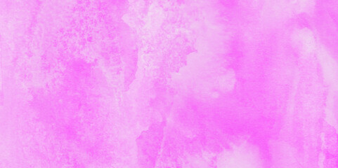 Fantasy pastel Landscape pink sky clouds watercolor background, Sky fantasy pastel pink watercolor hand-painted grunge watercolor background, pink watercolor painted paper texture.