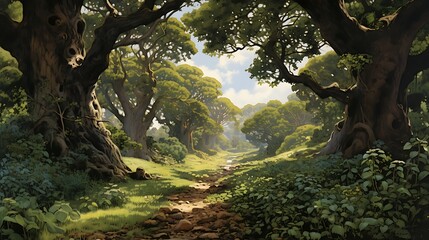 Image Showcasing the Natural Forest: Explore the Digital Landscape