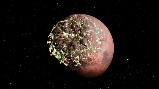 A planet Implodes in the Space