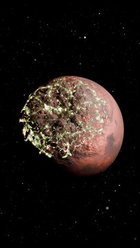 A planet Implodes in the Space