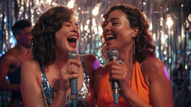 The joyful karaoke night