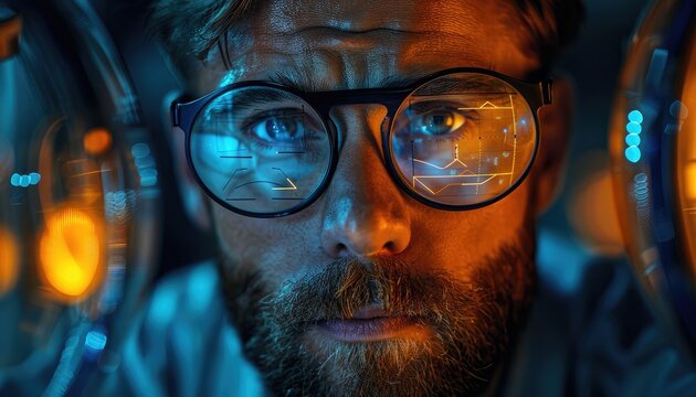 Cinematic Data Science Unveiling Trends in a Sophisticated Office Setting