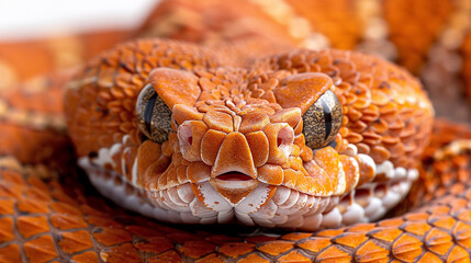 Obraz premium Close Up of Snake Head on Snake Skin