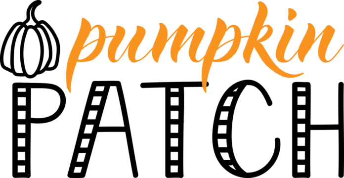Pumpkin patch. Lettering. Ink illustration. t-shirt design.