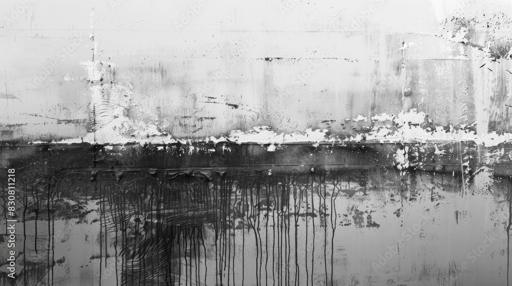 Poster abstract background in grayscale with distressed gray backdrop