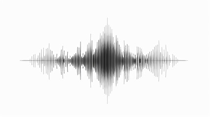 Cardiogram graph, sound wave, abstract image of healthcare on a white background