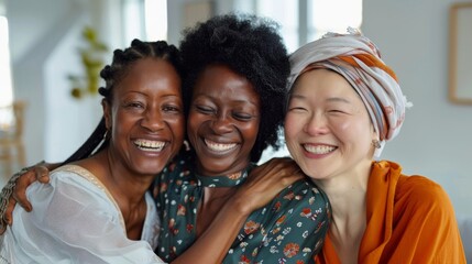 Obraz premium A Joyful Embrace Among Friends