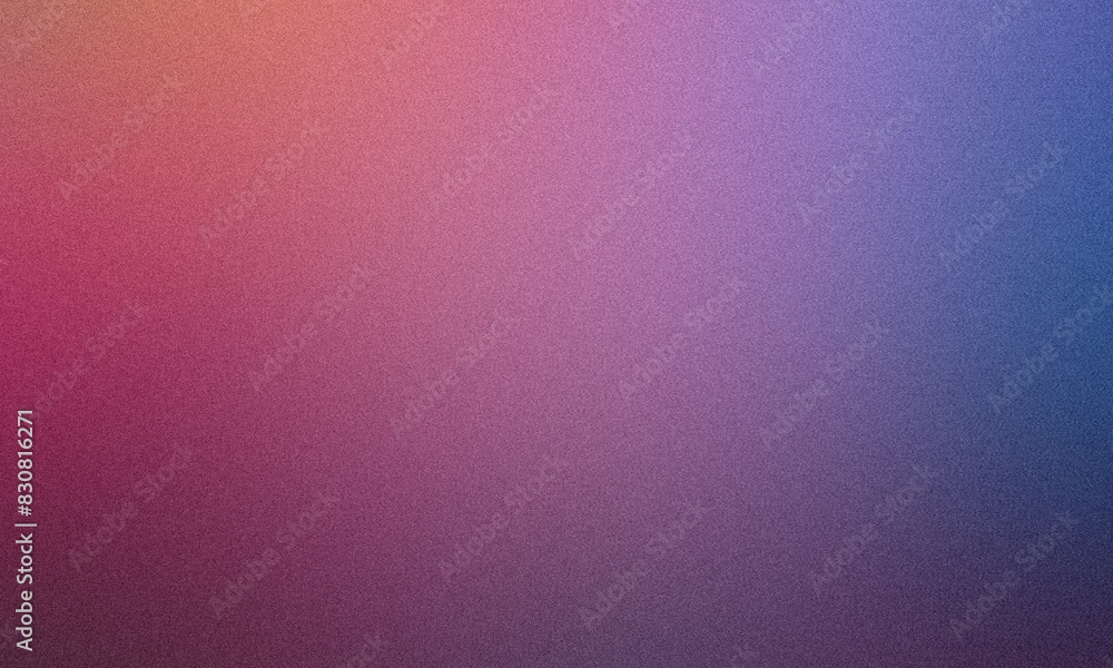 Poster dynamic grainy texture with a seamless gradient shift from blue to red