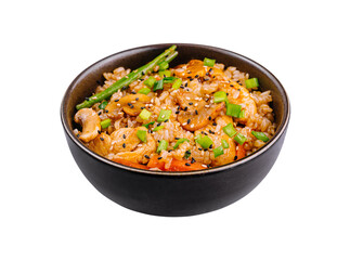 Delicious asian chicken stir-fry with vegetables