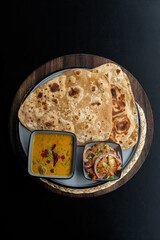 Indian street food on plate