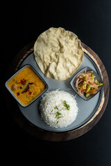 Indian street food on plate