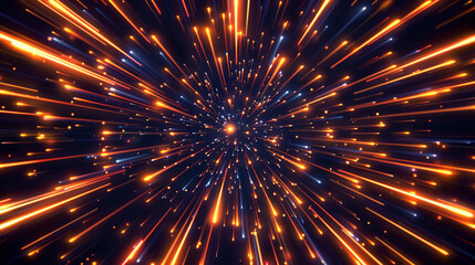Fototapeta premium Fluid patriotic background on a brochure with a neon peach and forest green lightning explosion,