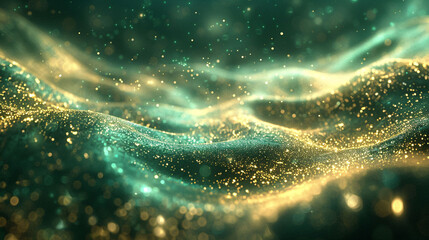 Abstract light three-dimensional luminous particles technology sense KV main visual background