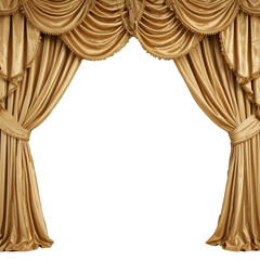 Golden curtain with a background