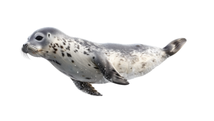 Seal isolated on a transparent background, PNG, Ai