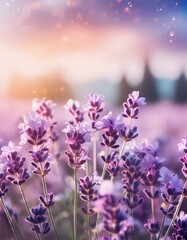 Fototapeta premium ラベンダー畑の写真