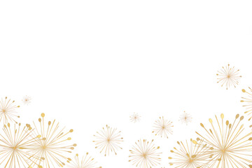 PNG  Gold fireworks outdoors night illuminated.