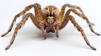 Fototapeta premium Close Up of Spider on White Background