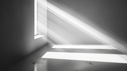 A minimalist abstract image with subtle shades of gray and white, focusing on the interplay of light and shadow