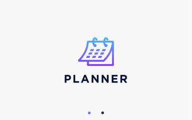calendar logo design vector silhouette illustration