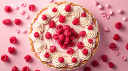 Welttag der Himbeer Sahne Torte am 01. August Generative AI