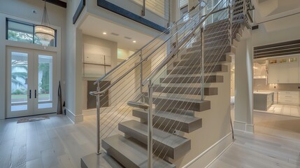 Fototapeta premium staircase in a building