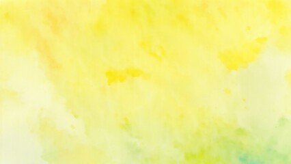 Colorful Yellow green yellow beige and orange watercolor background of abstract with paint blotches and soft blurred texture
