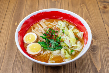 もつスープで作る野菜ラーメン