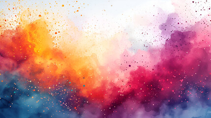 Colorful powder explosion creating a vibrant background,