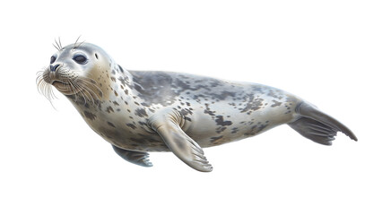 Seal isolated on a transparent background, PNG, Ai