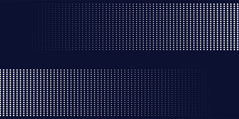 Dots halftone white \u0026 blue color pattern gradient grunge texture background. 