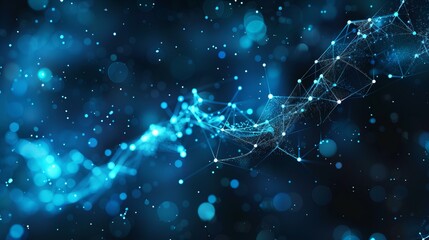 Abstract Futuristic Digital Network