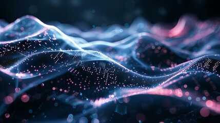 Abstract Digital Waveform