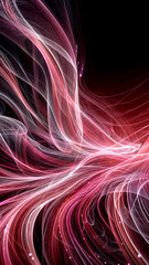 Naklejka premium pink waves background 