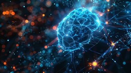 Digital Brain Network Concept