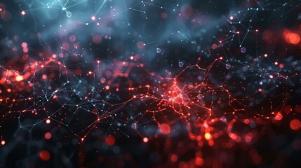 Futuristic Digital Network Abstract