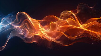 Fototapeta premium Abstract Vibrant Light Waves