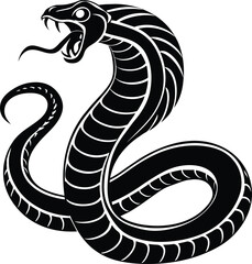 Snake silhouette vector illustration design 