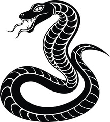 Snake silhouette vector illustration design 
